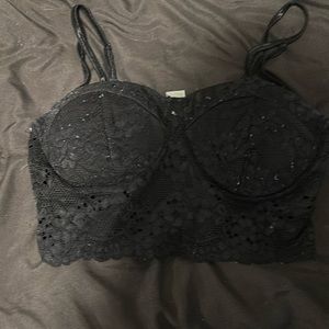 Small, Black bralette, from bozzolo